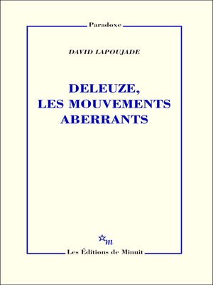 cover image of Deleuze, les mouvements aberrants